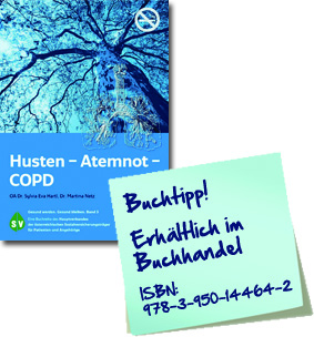 Buch Husten - Atemnot - COPD von OA Dr. Sylvia Eva Hartl und Dr. Martina Netz - ISBN 978-3-950-14464-2